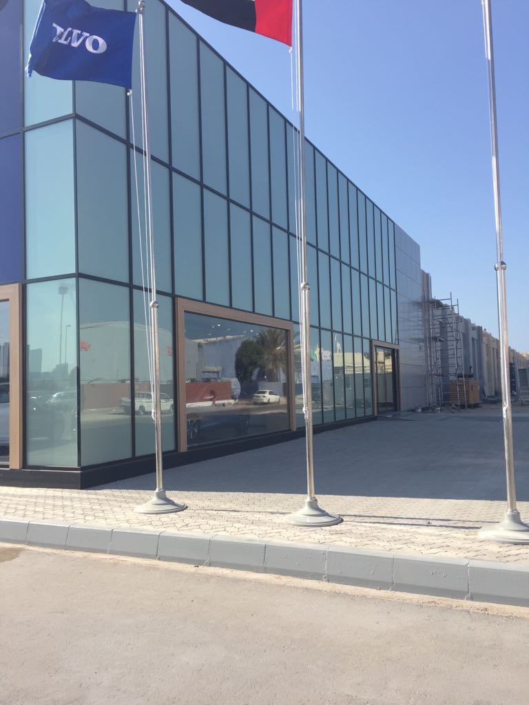 Completed commercial glazed façade by Baniyas