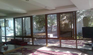 Residential sliding glass door installation